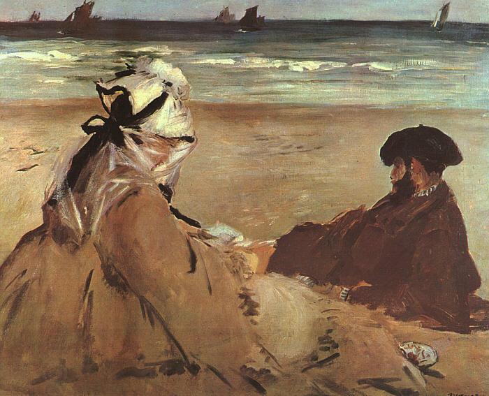 Edouard Manet On the Beach China oil painting art